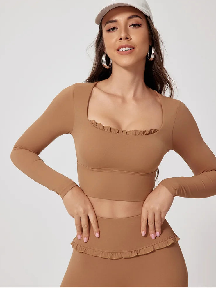 Lovely Ruffle Long Sleeve Top