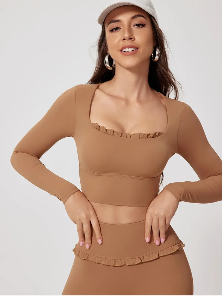 Lovely Ruffle Long Sleeve Top