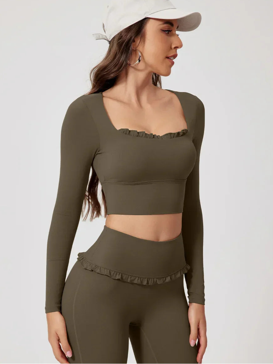 Lovely Ruffle Long Sleeve Top