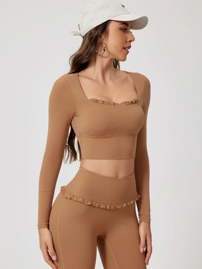 Lovely Ruffle Long Sleeve Top